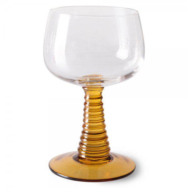 Wine glass ocher (tall) from HKliving