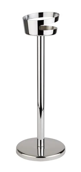 Wine cooler stand D: 17.5 / 26.5 cm, H: 73 cm, 18/8 stainless steel, high-gloss polished