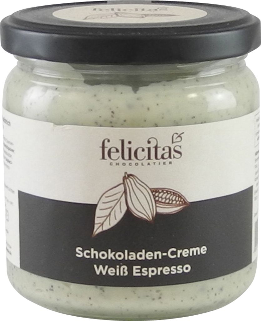 White Espresso Chocolate Cream from Confiserie Felicitas (400 g)