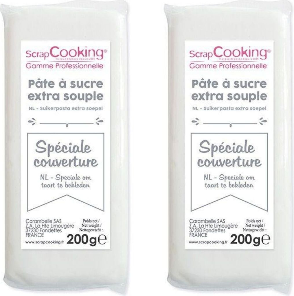 ScrapCooking White chocolate couverture sugar paste 400 g