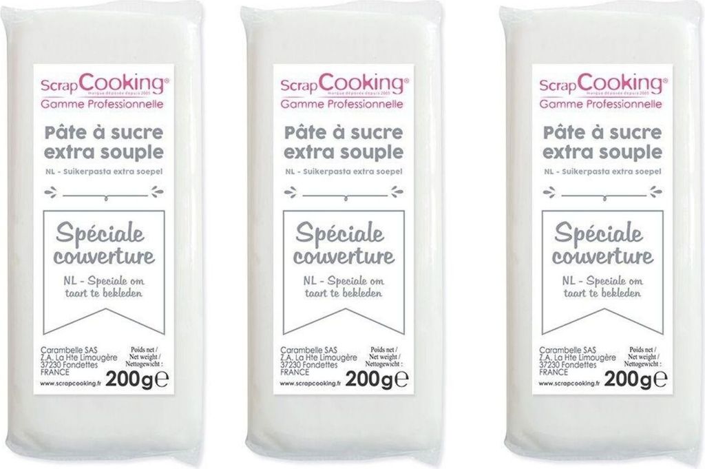 ScrapCooking White chocolate couverture sugar paste 600 g