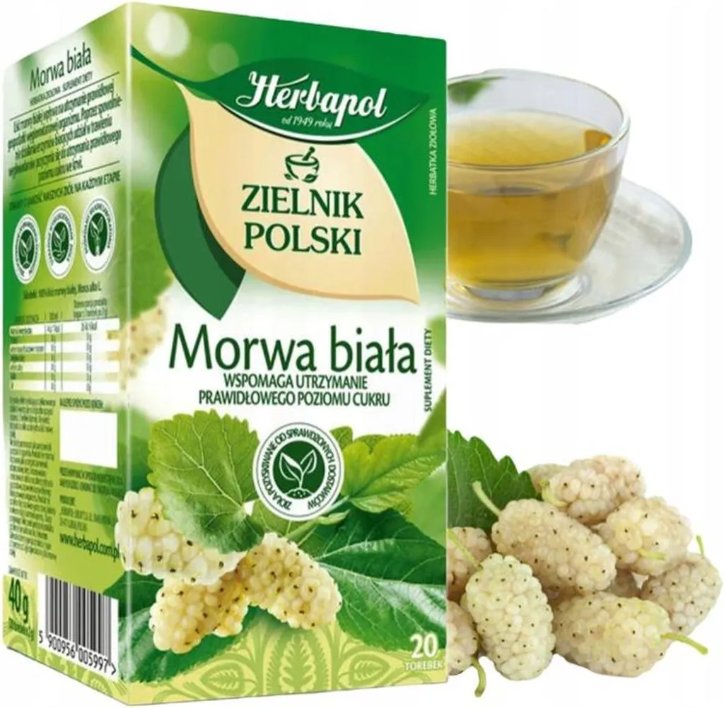 HERBAPOL - LUBLIN S.A. White mulberry tea 2 g x 20 pieces Zielnik Polski 40g