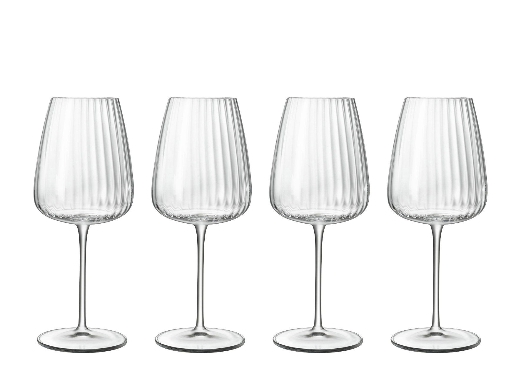 Luigi Bormioli White wine glass Chardonnay Optica, pack of 4
