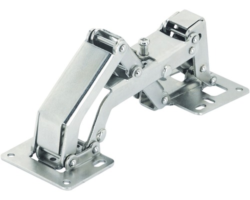 Hettich Wide-angle screw-on hinge with spring, nickel-plated steel, 1 piece