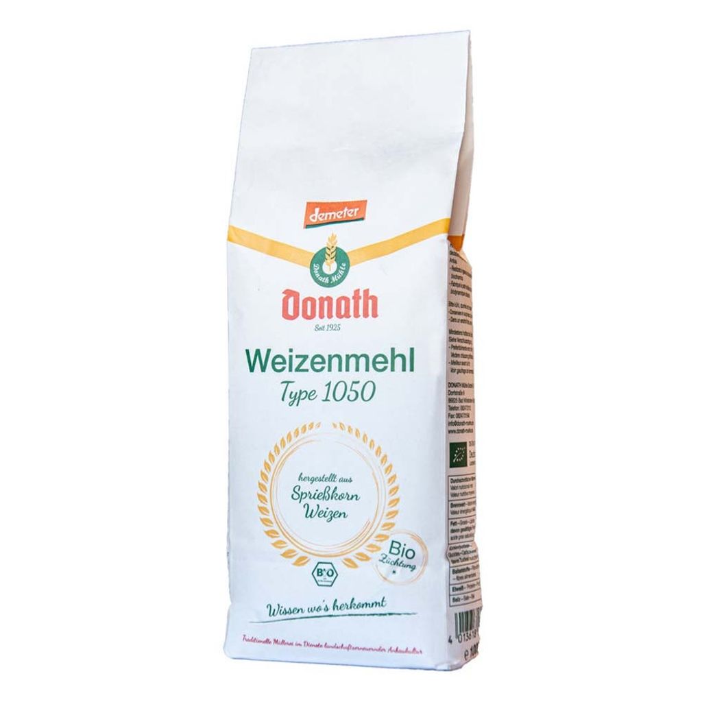 Donath Mühle Wheat flour type 1050 Demeter 1kg 1000g