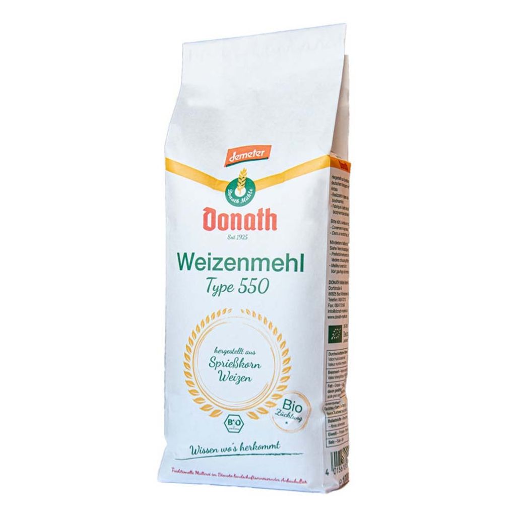 Donath Mühle Wheat flour type 550 Demeter 1kg 1000g