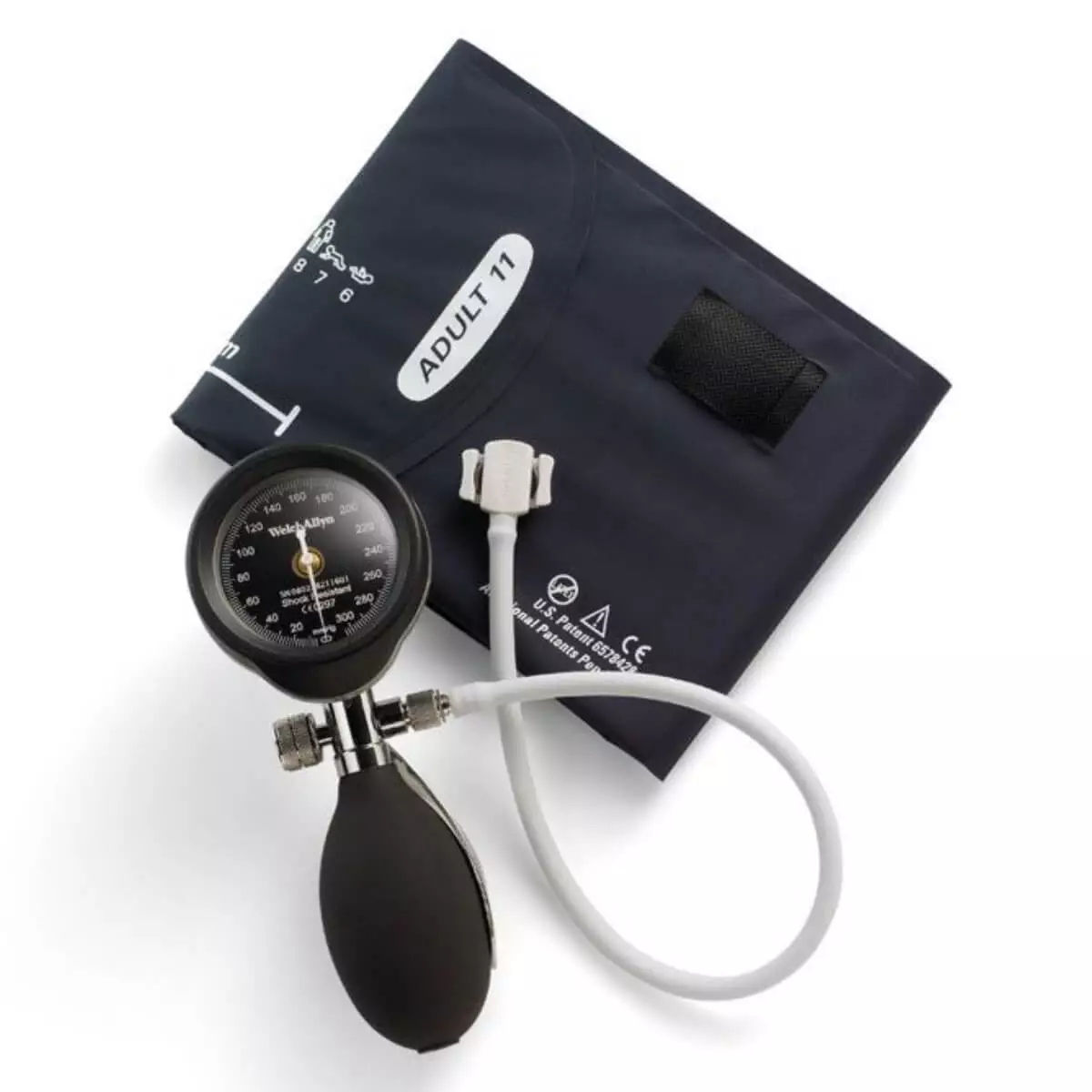 Welch Allyn DuraShock DS55 single-tube blood pressure monitor, Black