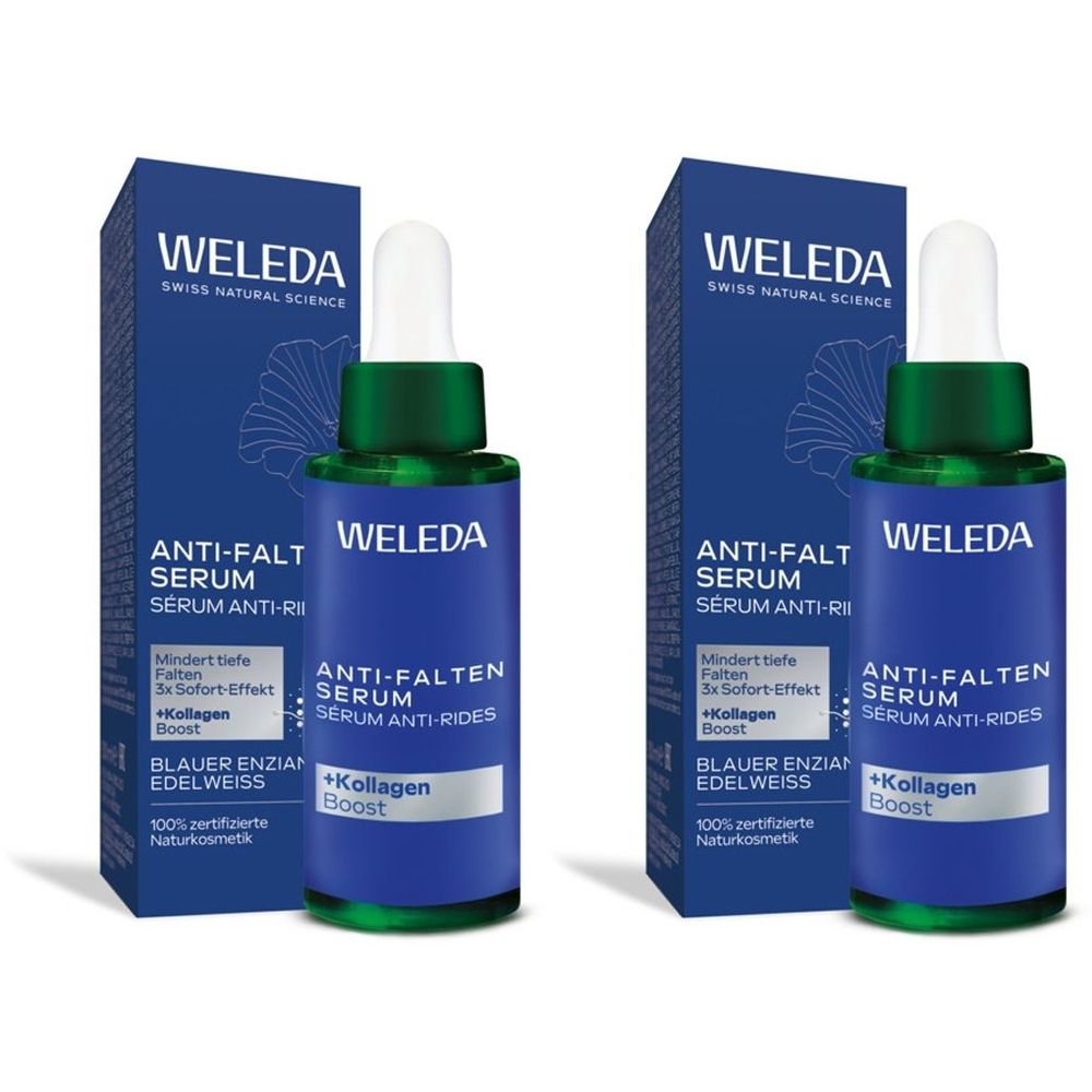 Weleda Anti-Wrinkle Serum Blue Gentian & Edelweiss - reduces deep wrinkles & firms the skin 60 ml