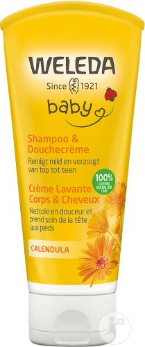 Weleda Baby Calendula Wash Lotion and Shampoo Tube 200ml
