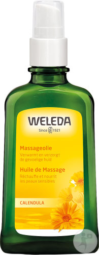 Weleda Calendula massage oil pump bottle 100ml