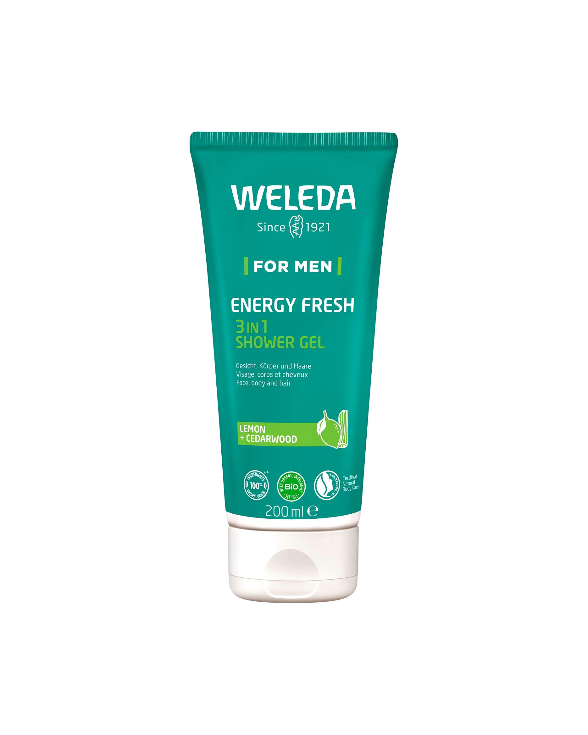 Weleda Shower Gel For Men Energy Fresh 3in1 Shower Gel