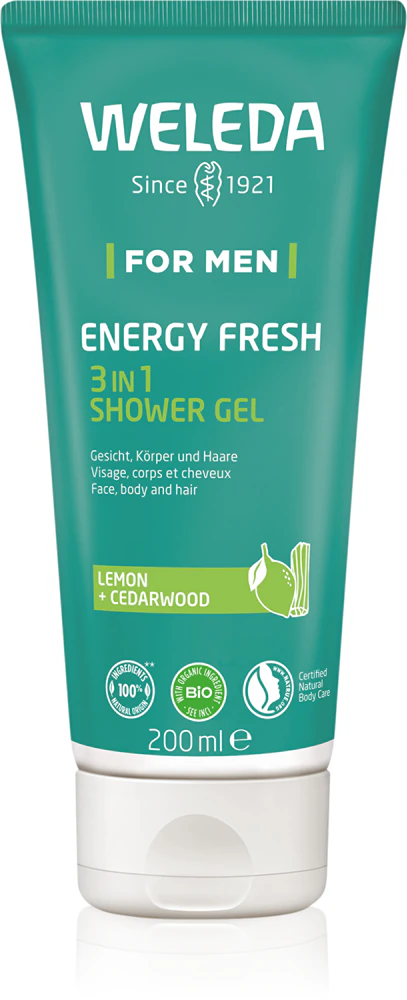 Weleda Energy Fresh 3in1 cleansing gel 3 in 1 for hair and body