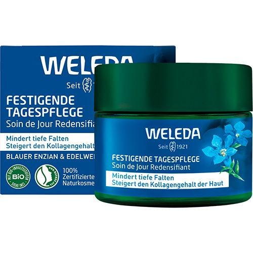 Weleda Firming Day Care Blue Gentian & Edelweiss - reduces deep wrinkles & pigment spots 40 ml