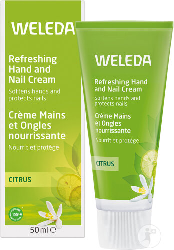 Weleda Hand and Nail Cream with Citrus Tube 50ml New Formula