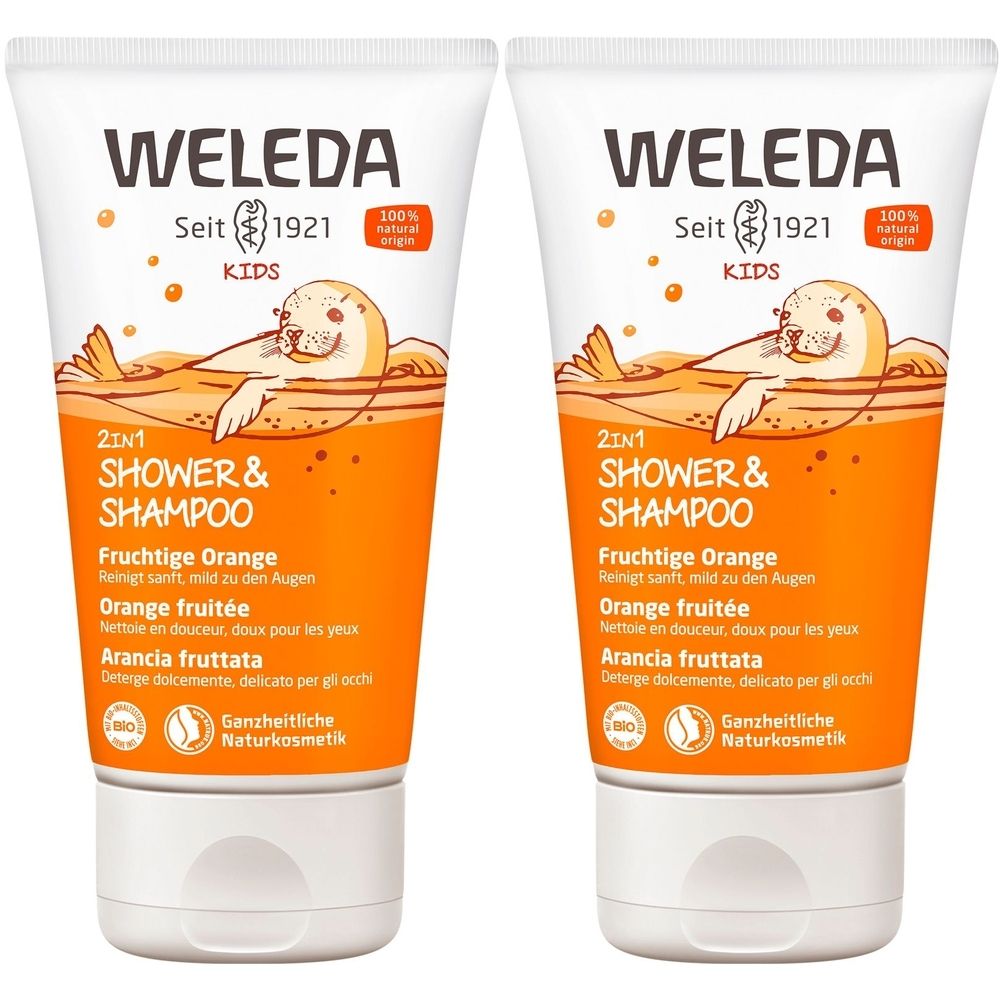 Weleda Kids 2in1 Shower & Shampoo Fruity Orange 2x150 ml