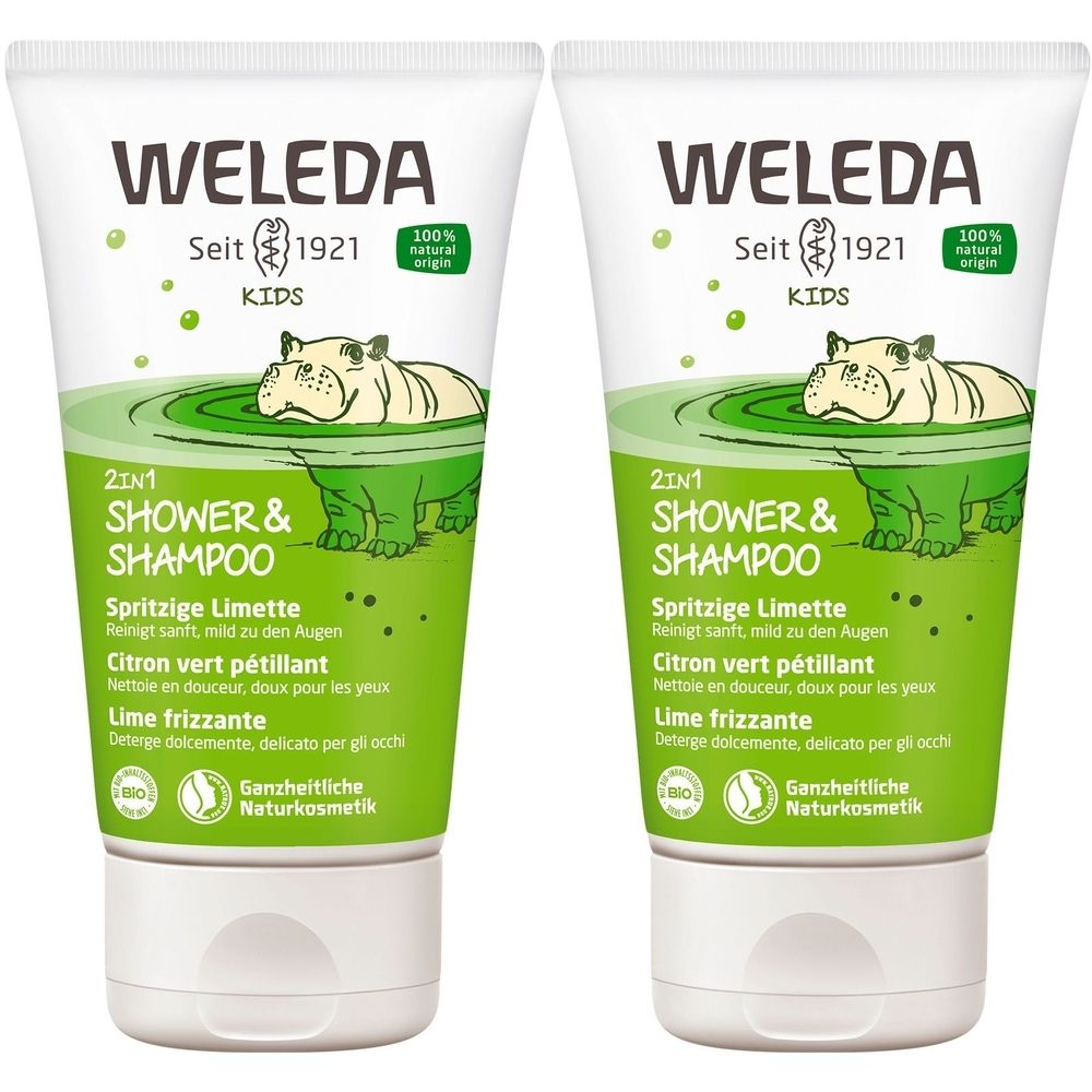 Weleda Kids 2in1 Shower & Shampoo Sparkling Lime 2x150 ml