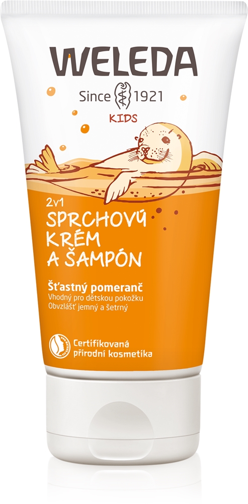 Weleda Kids Fruity Orange shower cream and shampoo for children 2 in 1