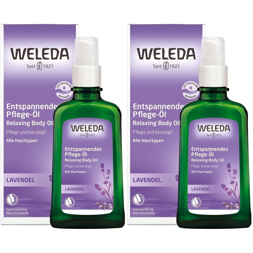 Weleda Lavender Body Oil nourishes, relaxes & soothes with genuine lavender essential oil 200 ml