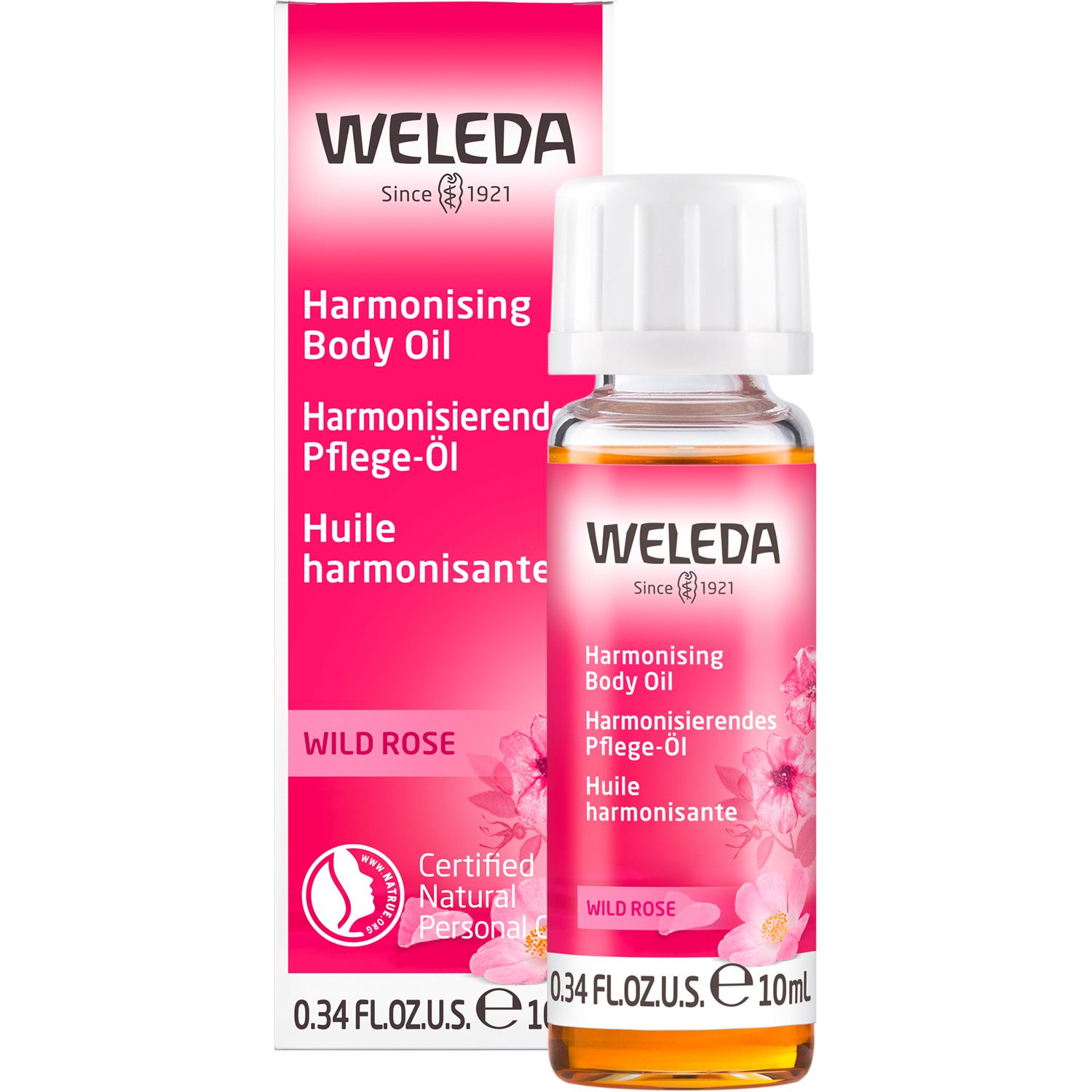 Weleda body oil wild rose 10 ml