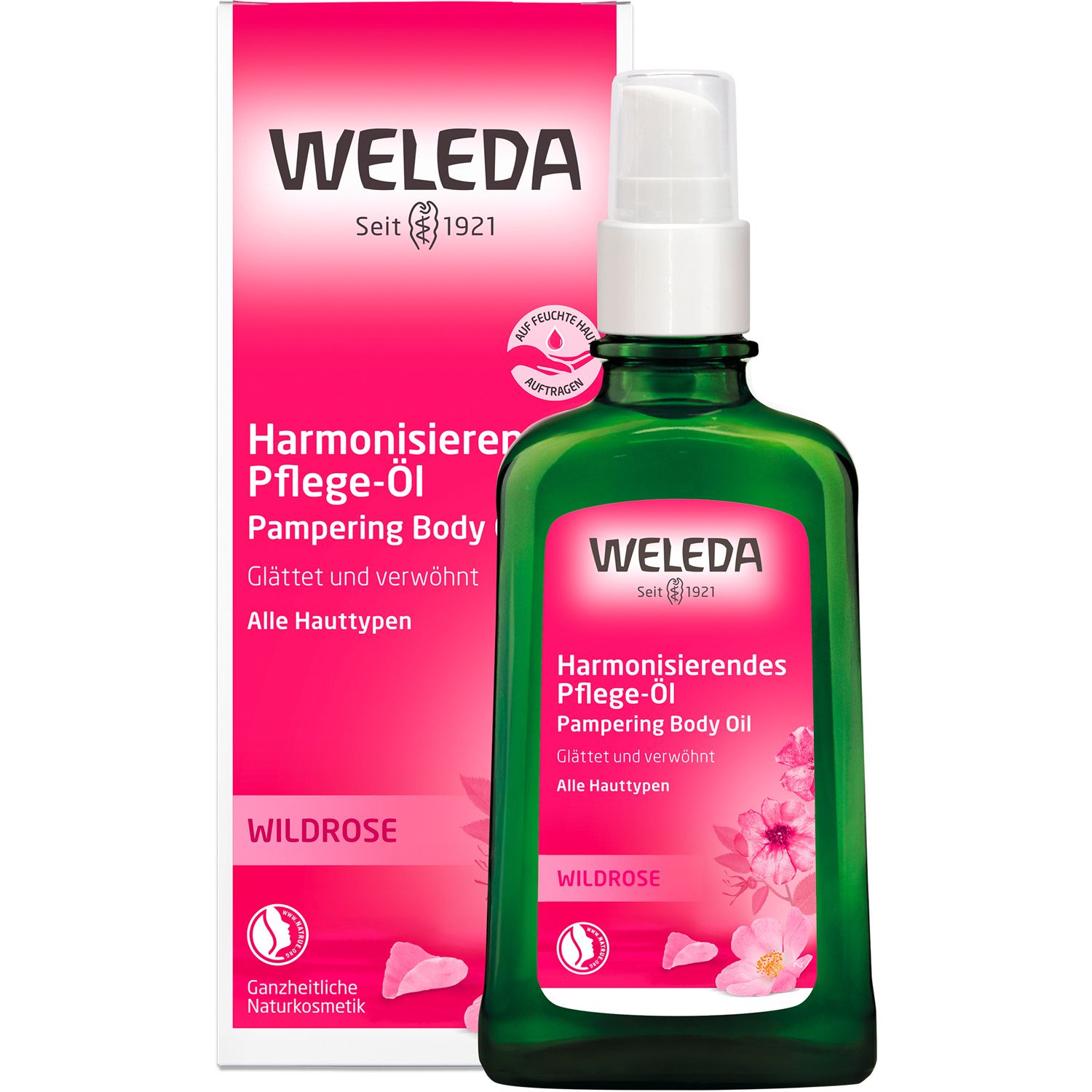 Weleda Body Oil Wild Rose - smoothes and pampers skin, with a harmonizing scent 100 ml