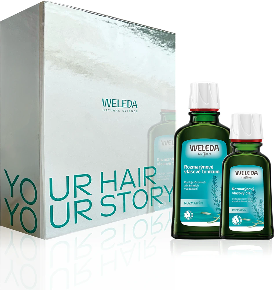 Weleda Rosemary Gift Set for hair growth and strengthening from the roots