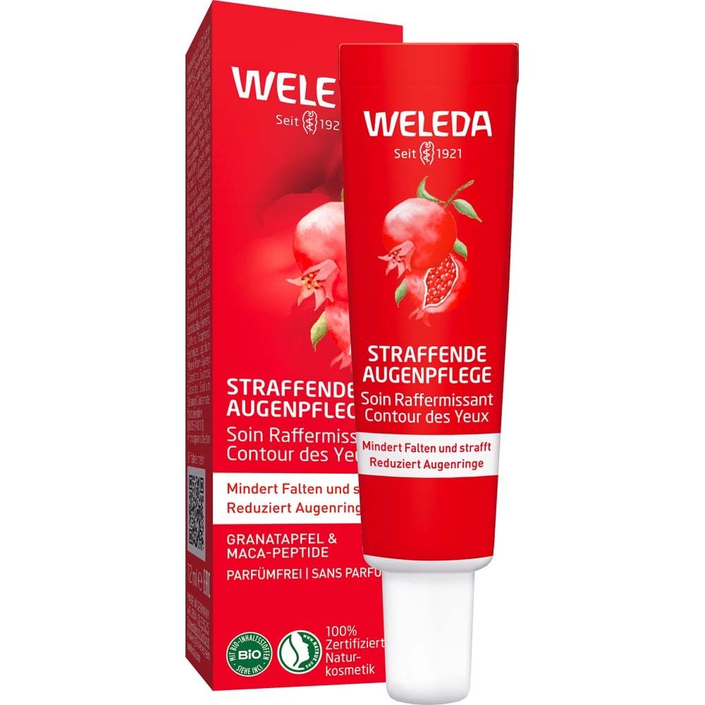 Weleda Firming Eye Care Pomegranate & Maca Peptides - reduces wrinkles, puffiness & dark circles 12 ml