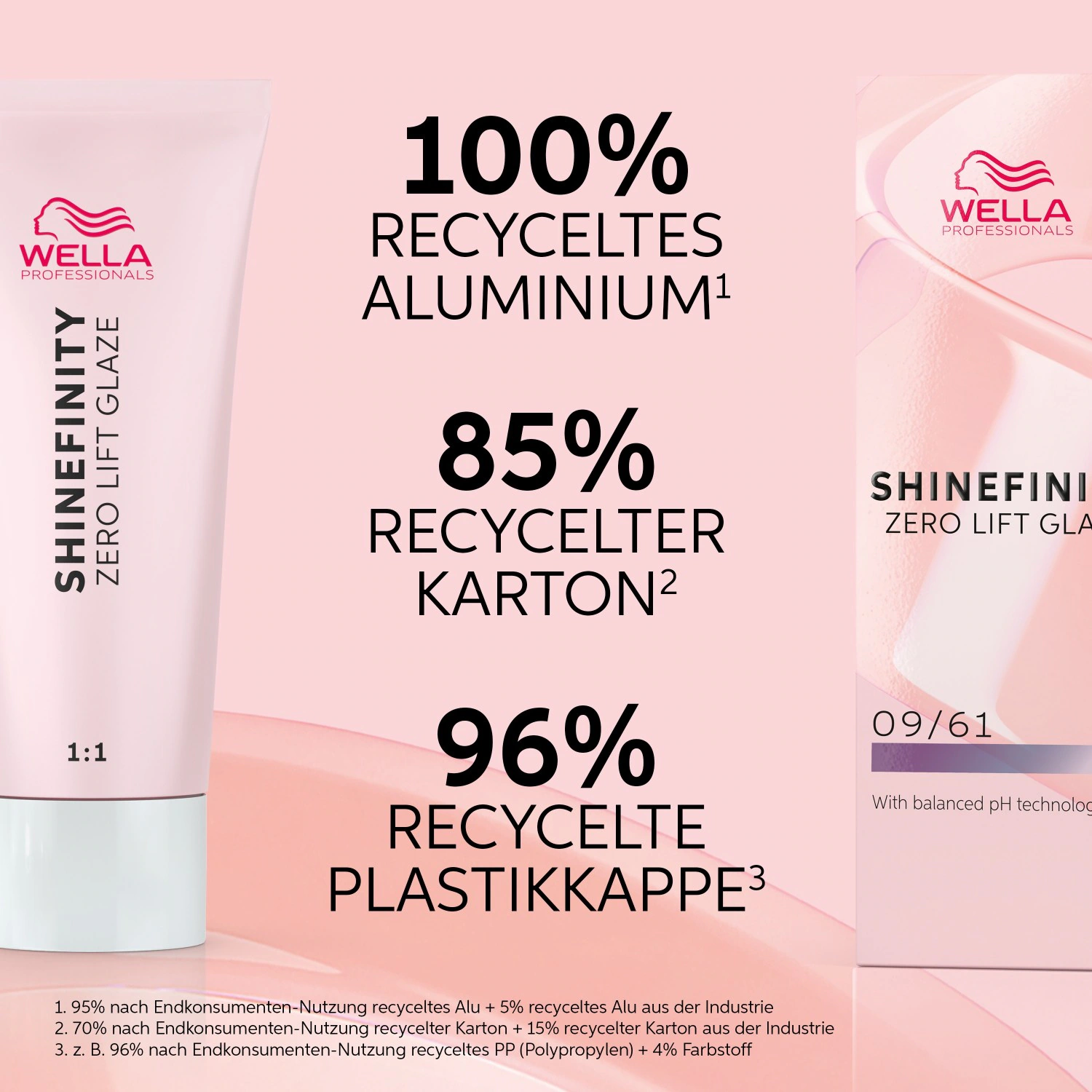 Wella Professionals hair dye Shinefinity Zero Lift Glaze with balanced pH technology