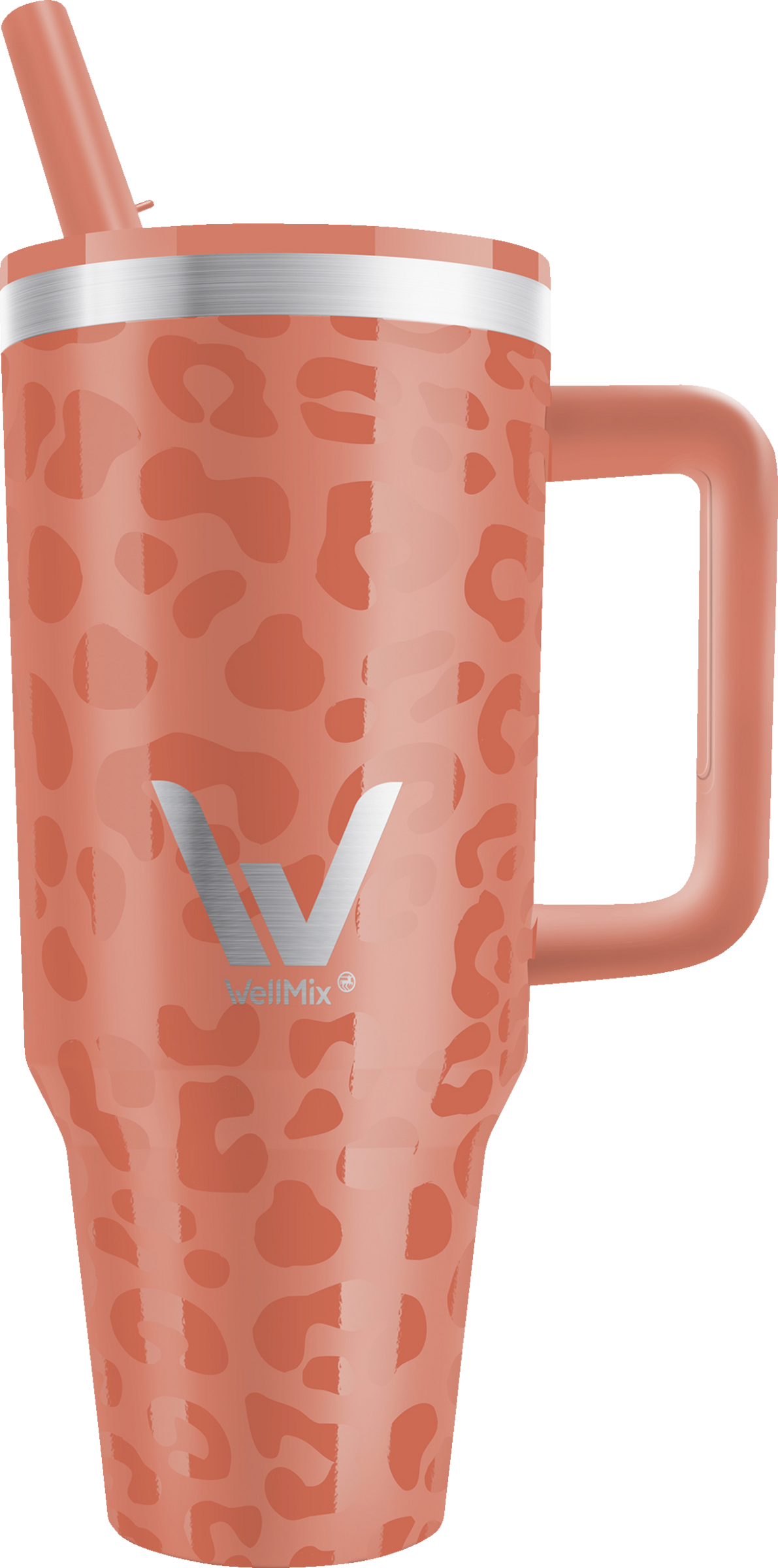 WellMix Cup with straw Leo Coralle