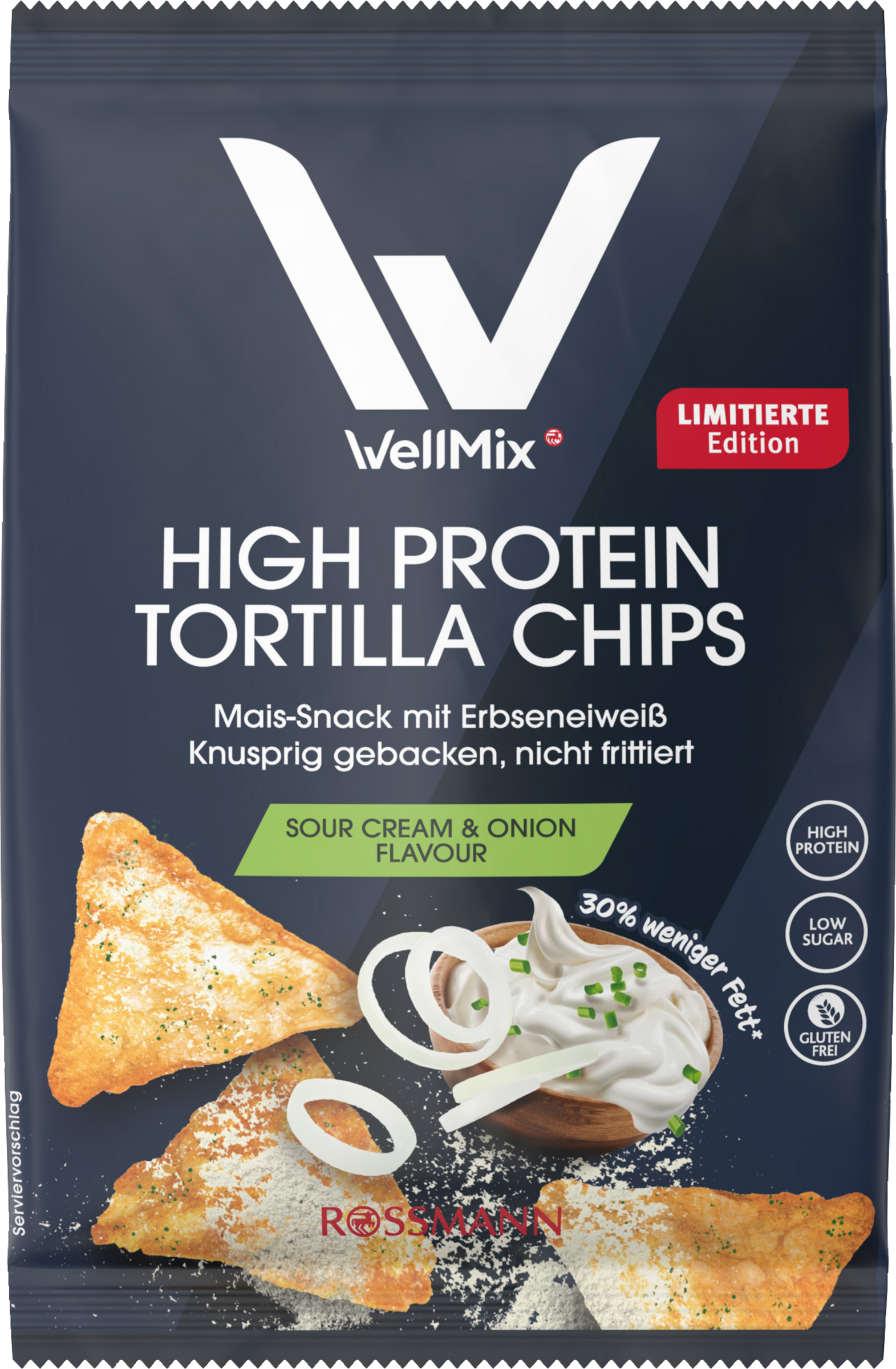 WellMix High Protein Tortilla Chips Sweet & Onion Flavor 60g