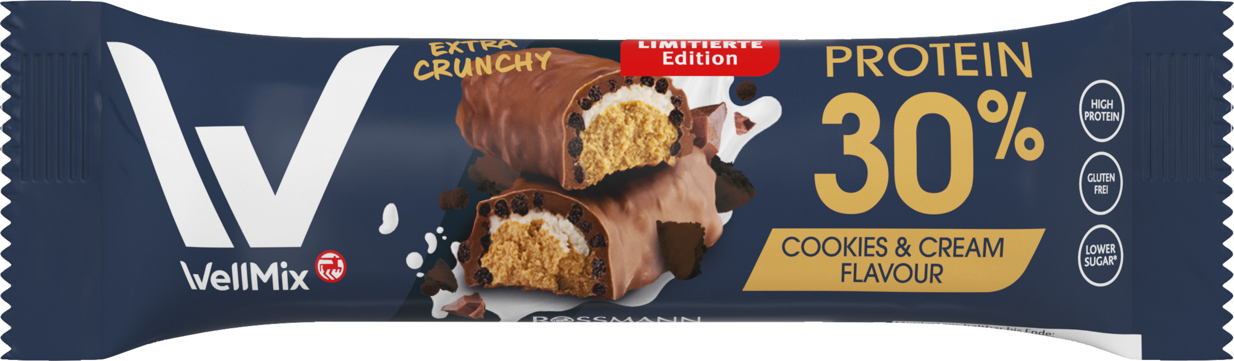WellMix Protein Bar Cookies & Cream Flavor 45g