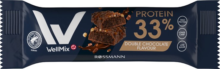 WellMix protein bar Double Chocolate Flavor