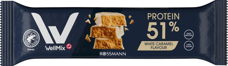 WellMix protein bar White Caramel Flavor