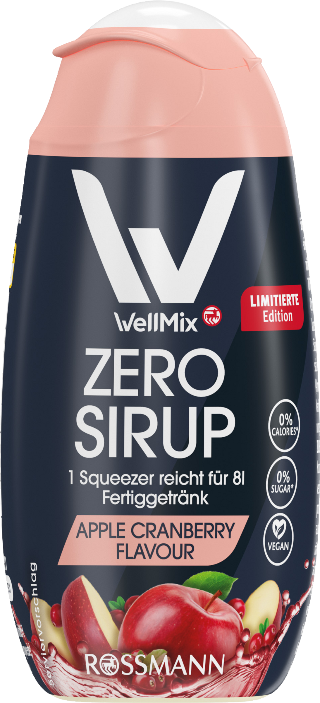 WellMix Zero Syrup Apple Cranberry Flavor 65 ml