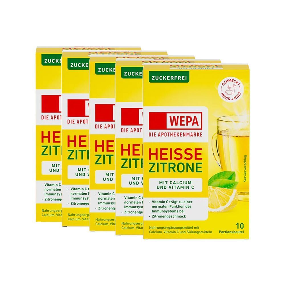 WEPA Hot Lemon sugar-free 5x10x10 g