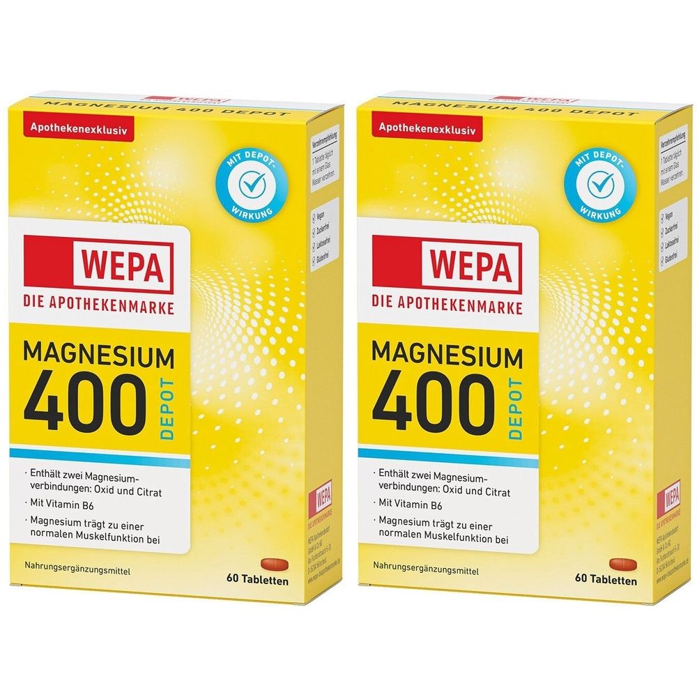 WEPA Magnesium 400 Depot, 120 capsules