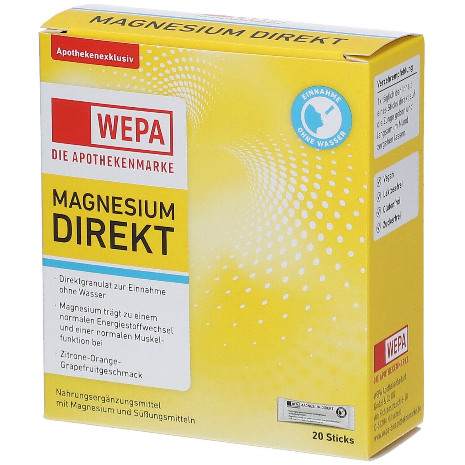 WEPA Magnesium Direct 20 St
