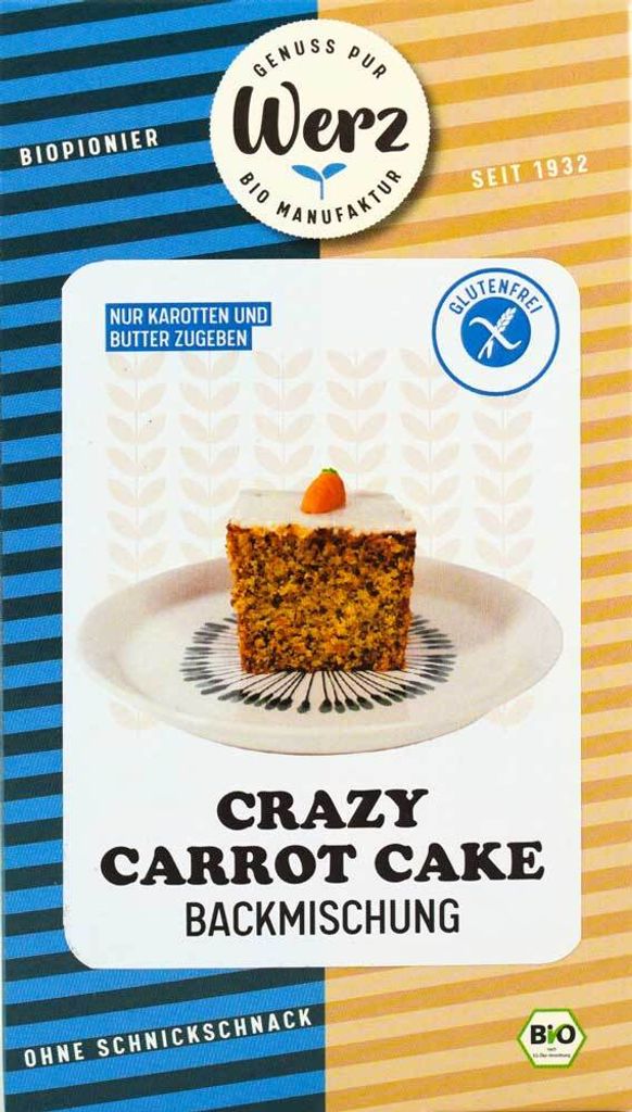 naturkorn mill Werz Werz Crazy Carrot Cake Baking Mix gluten-free -- 500g