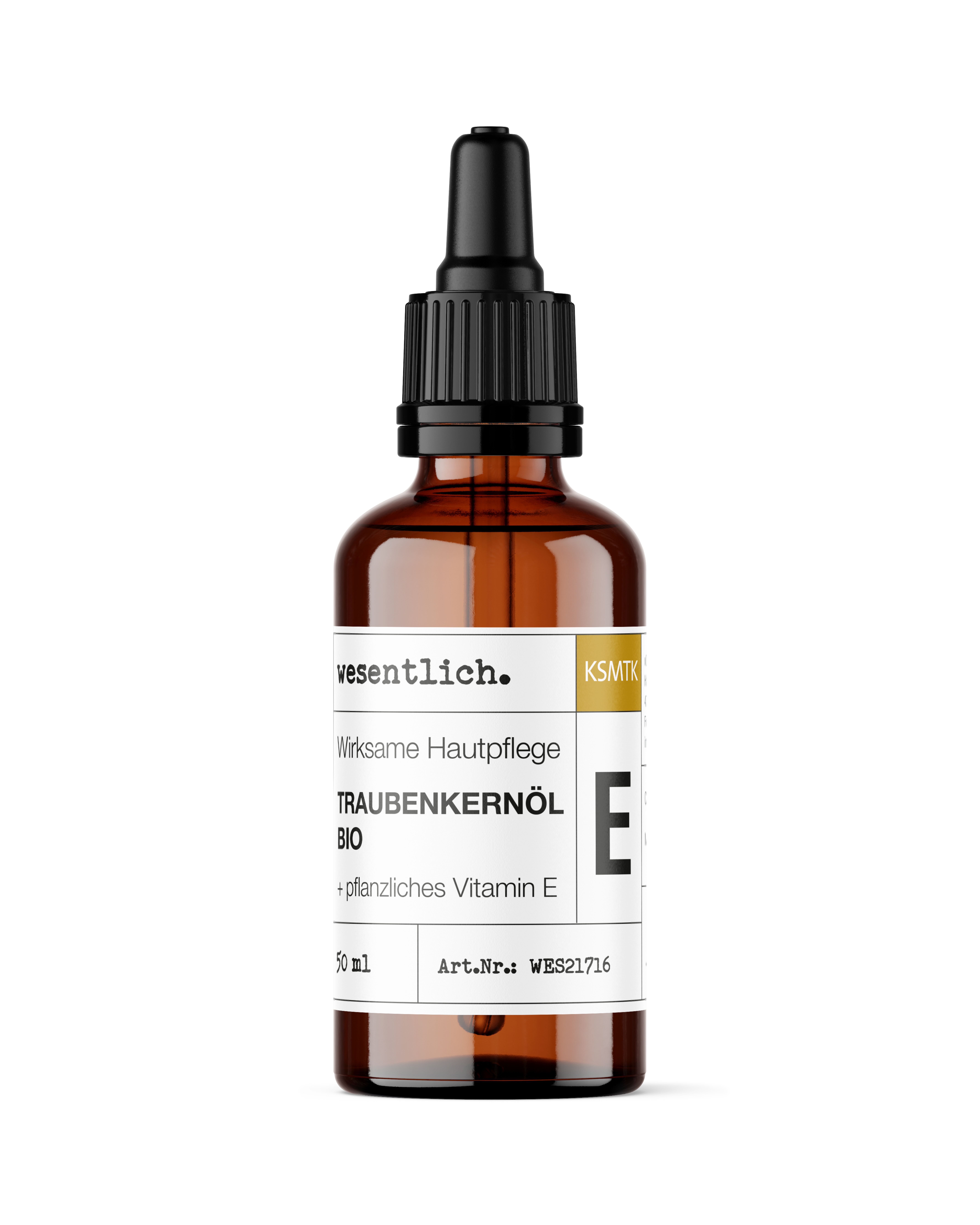 essential. Organic grape seed oil +E 50 ml