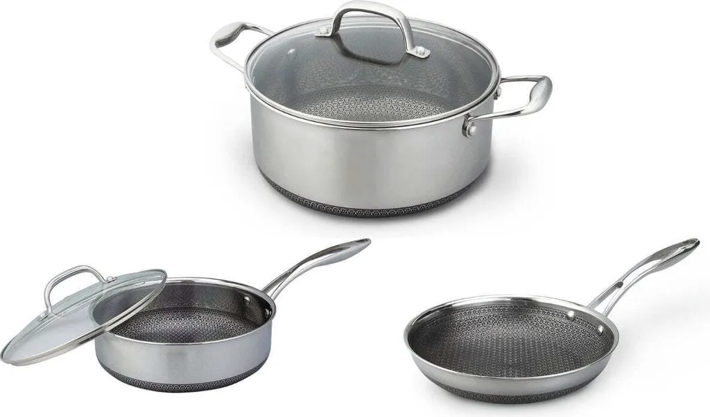 Westinghouse Black Signature frying pan set (frying pan + saucepan + snack pan) ø 24 cm - suitable for induction and all other heat sources