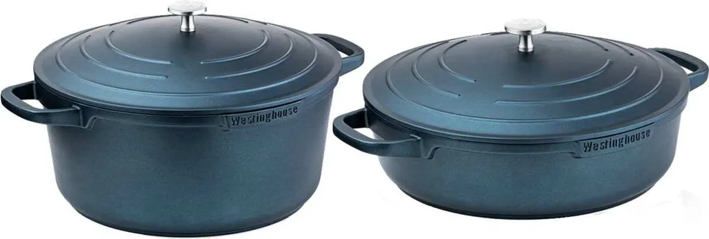 Westinghouse Performance frying pan set (frying pan + snack pan) ø 28 cm - Blue - Induction and all other heat sources