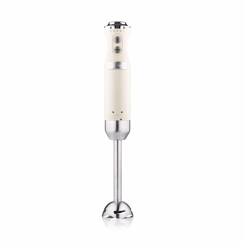 Westinghouse Retro Series Hand Blender, 600 Watts, 5 Speed ​​Settings, Cream White