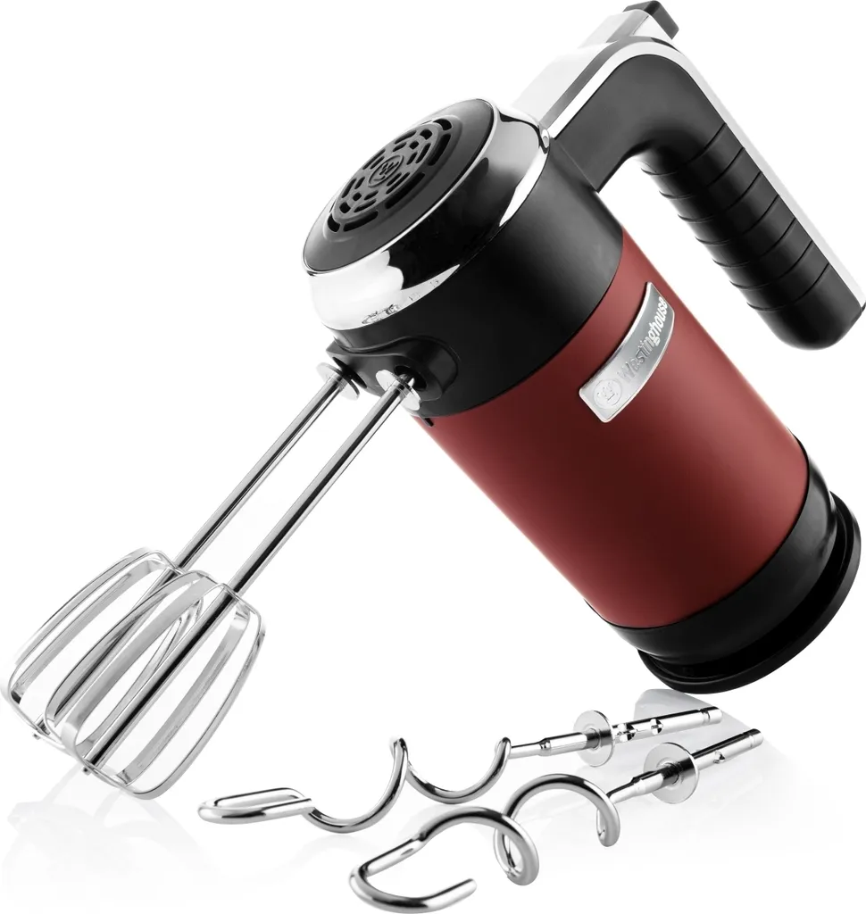 Westinghouse WKHM250 hand mixer, red