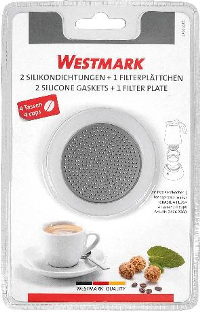Westmark 2468228E Seal for Brasilia Plus 4 Cups, Silver