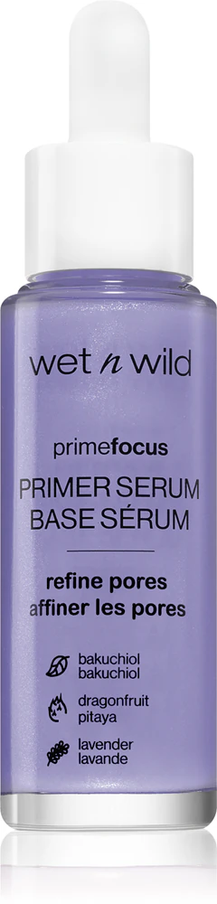Wet n Wild Prime Focus Brightening Serum Base Moisturizes the skin and refines the pores