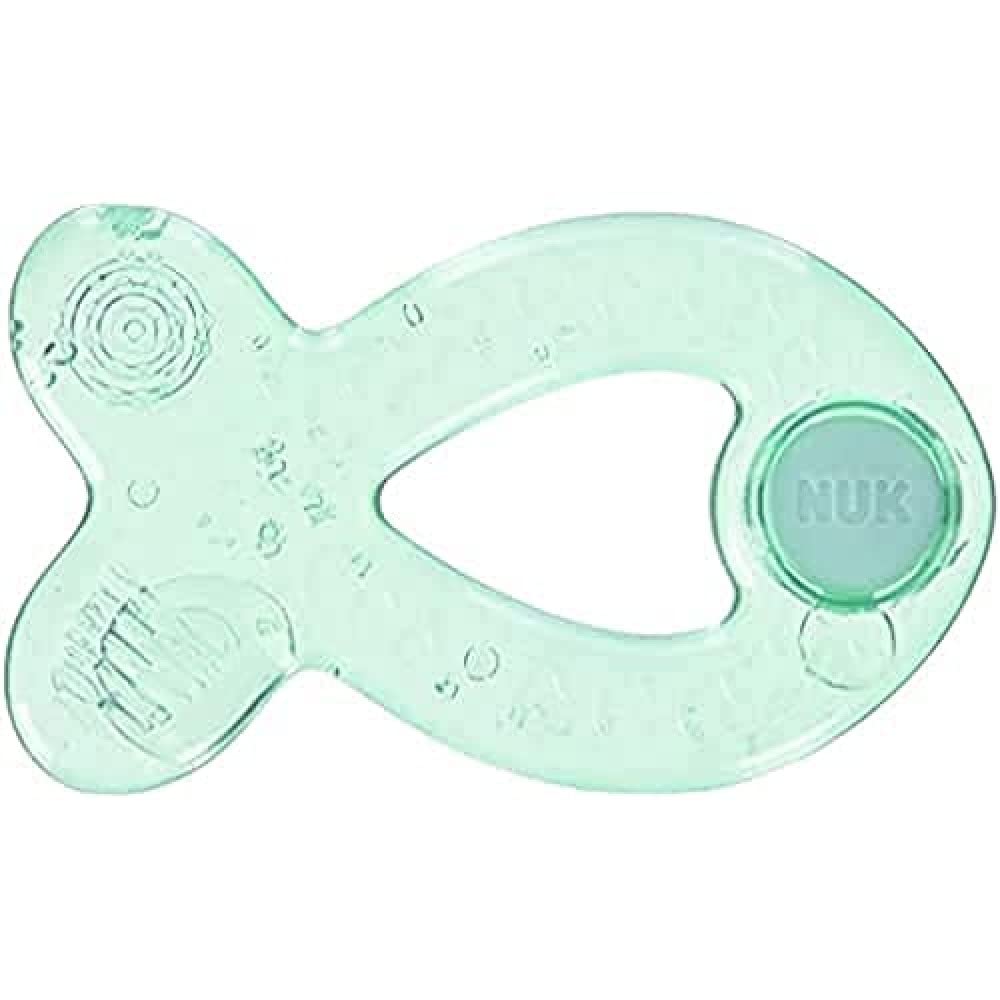 NUK 10256450 Extra Cool Teething Ring Cooling and Massage Effect for 3 Months (Pack of 1, Multi-Colour