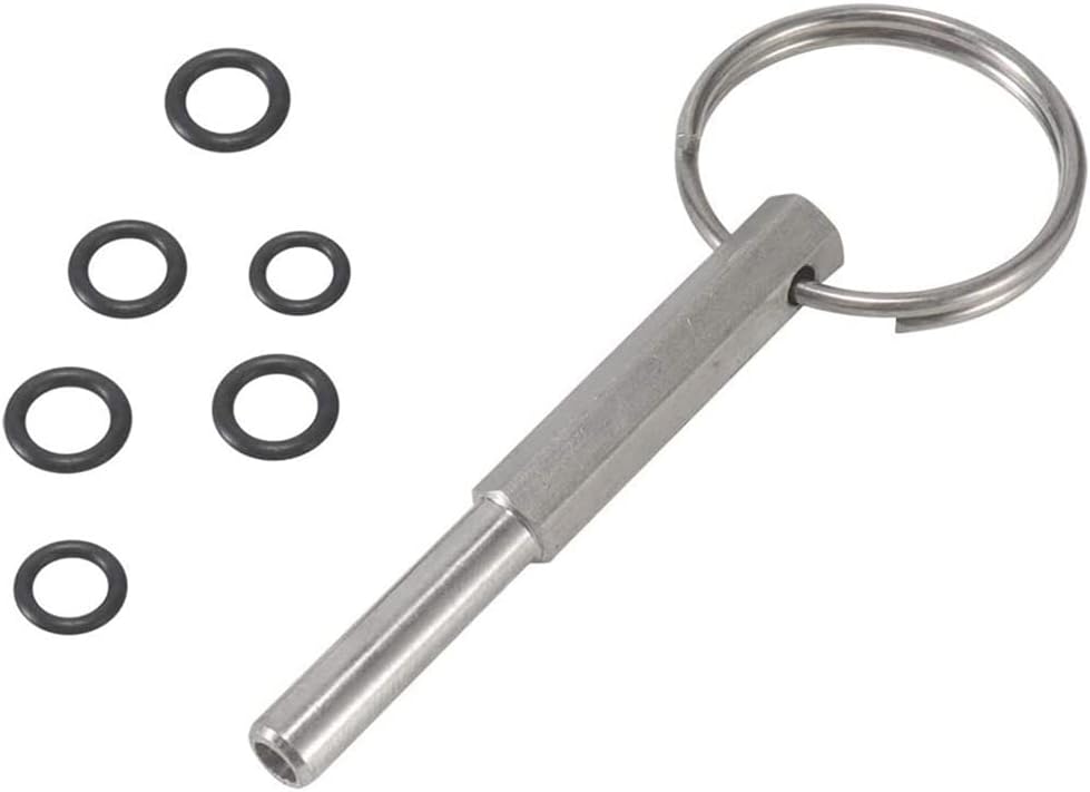 HOTMNTY Fully Automatic Coffee Machine Oval Head Key With Key Ring, Oval Head Bit Repair Tool, Oval Head Key, Oval Head Bit Repair Tool Replacement Parts for Jura Coffee Machine