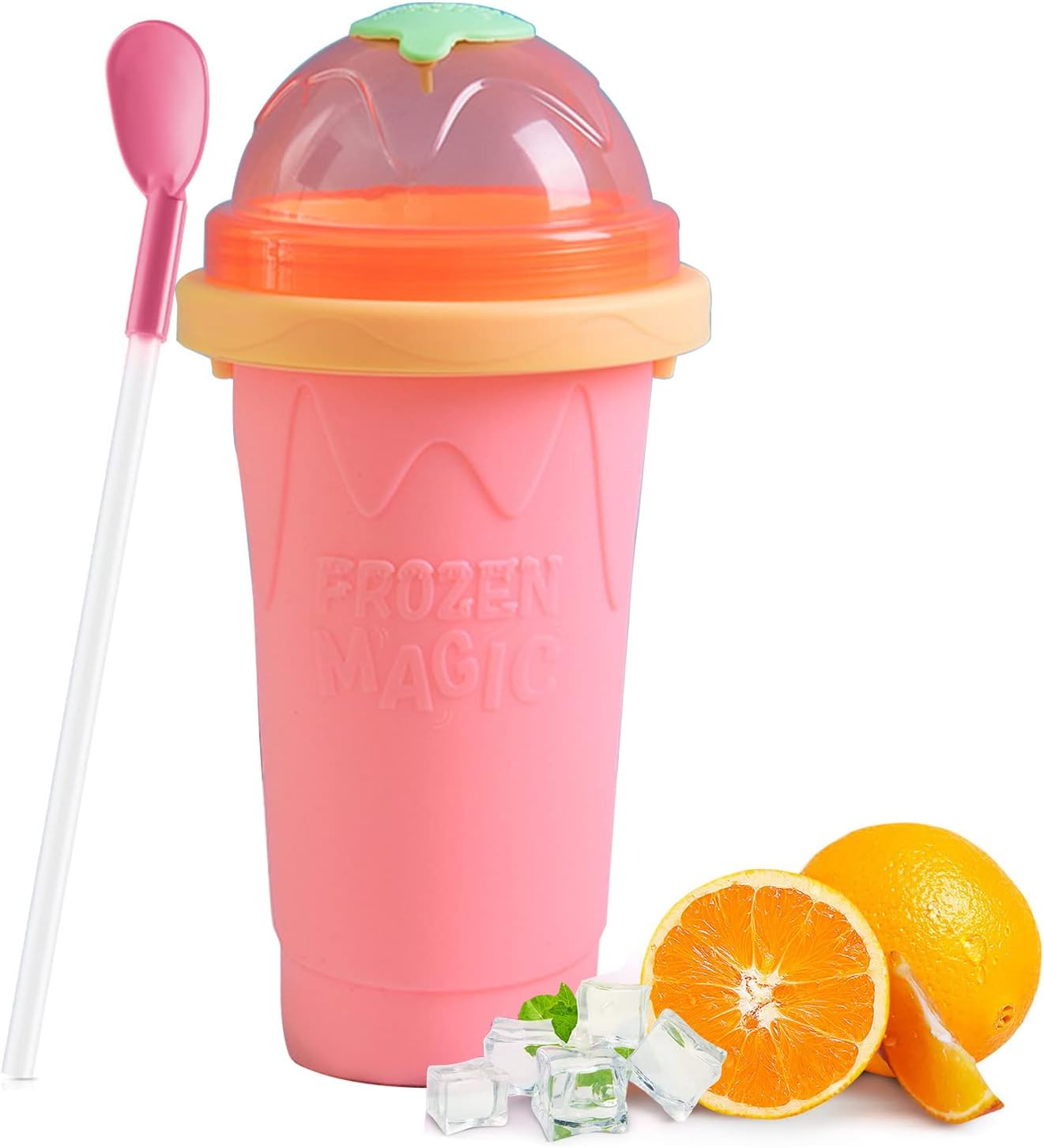 ALNILK Slushy Maker Cup, Slush Ice Cup, Freeze Mug, Milkshake Smoothie Mug