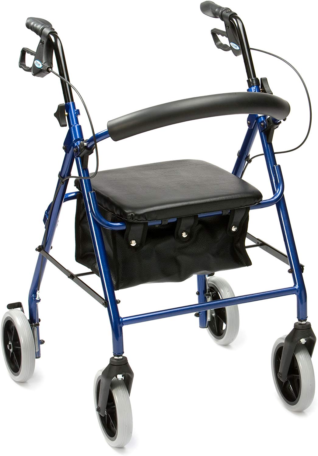 Drive Medical R8BL-23 Lightweight Aluminium Padded Seat Rollator Blue
