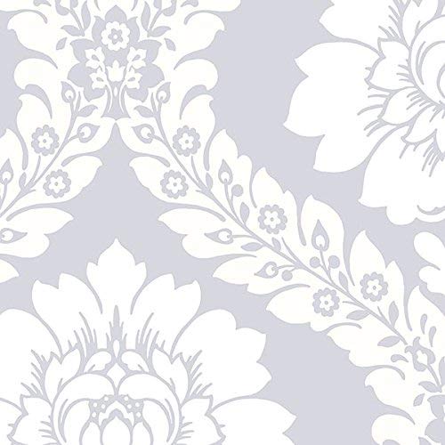 galerie-24 Sh34519 – Shades Damask Silver Gallery Wallpaper