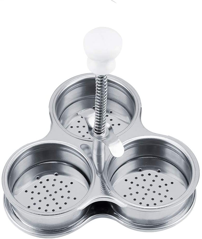 Sorand Egg Poacher Stainless Steel Poacher for Poached Eggs Brunch and Breakfast Microwave Egg Cooker Kitchen Aid